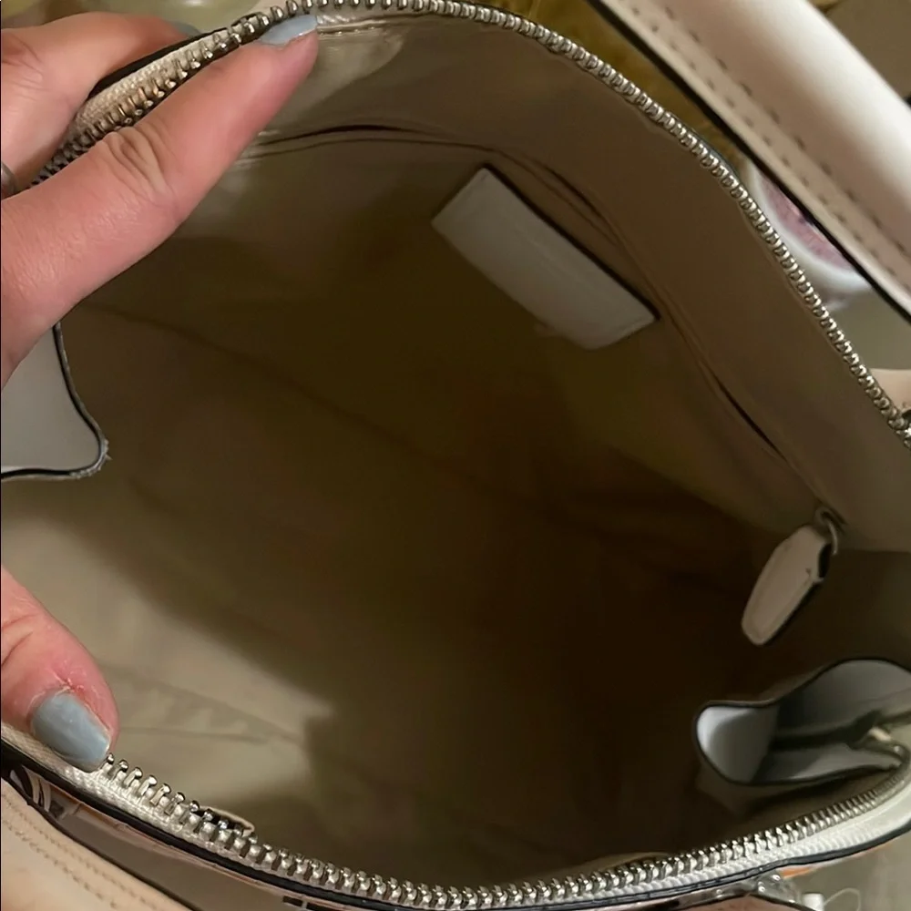 COACH - Bleeker Preston woven embossed satchel Bag- EUC- 31004